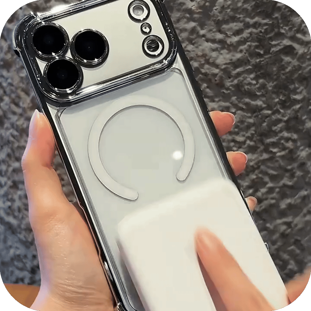 iPhone 17 Corner Airbags Magnetic Shockproof Ice-Clear Case