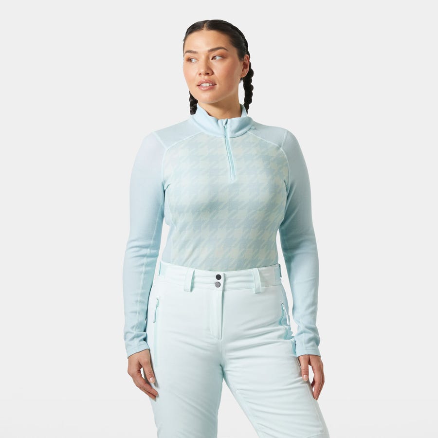 Women's LIFA Merino Midweight Graphic Half-Zip Base Layer