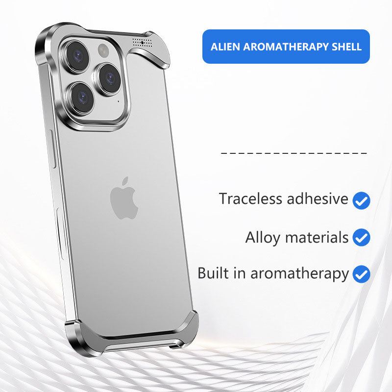 Metal Shaped Aromatherapy Phone Case Designed For iPhone