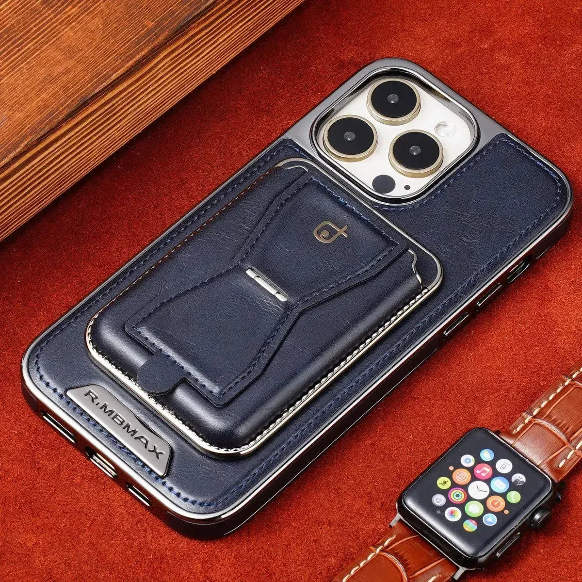Suitable for iPhone Card Holder Magnetic Business Leather Mobile Phone Case